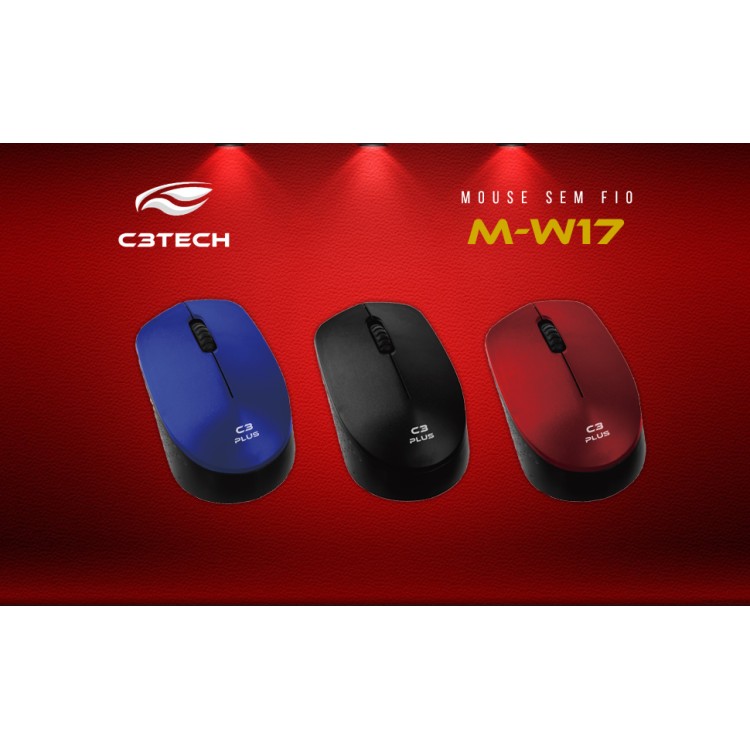 Mouse sem Fio C3Plus  M-W17Bk