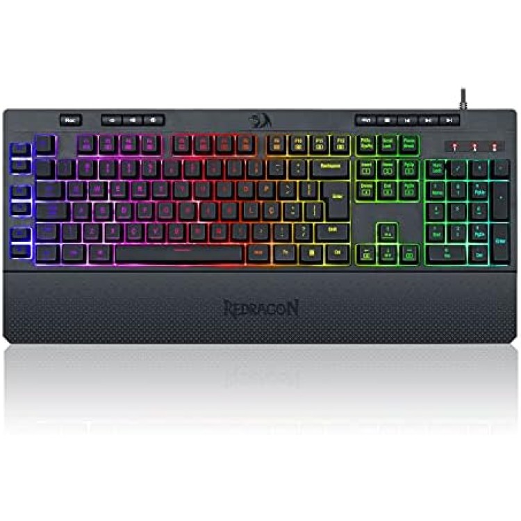 Teclado Gamer Redragon Shiva K512 Rgb  Cor Preto Com Luz Rgb