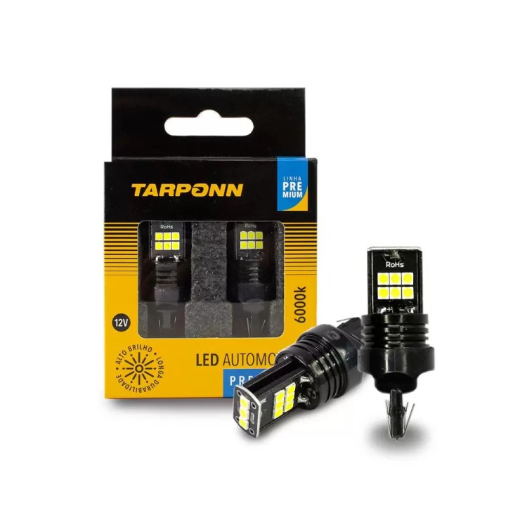 Lâmpada Tarponn LED T20  Canbus Premium 2 Polos 12v 6000K TP-5059