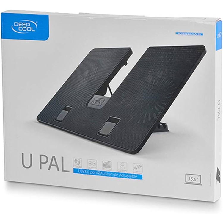 SUPORTE PARA NOTEBOOK DEEPCOOL U PAL - 2 COOLERS DE 140MM - DP-N214A5-UPAL