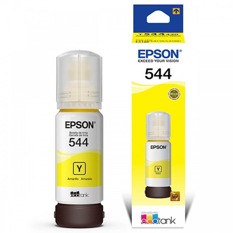 Garrafa de Tinta Epson EcoTank T544420 Amarela - Original