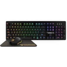 Kit Gamer Teclado Mecânico RGB+ Mouse 3200 DPI + Mousepad Gamdias - HERMES P1B 3-IN-1 COMBO (US/BLUE)