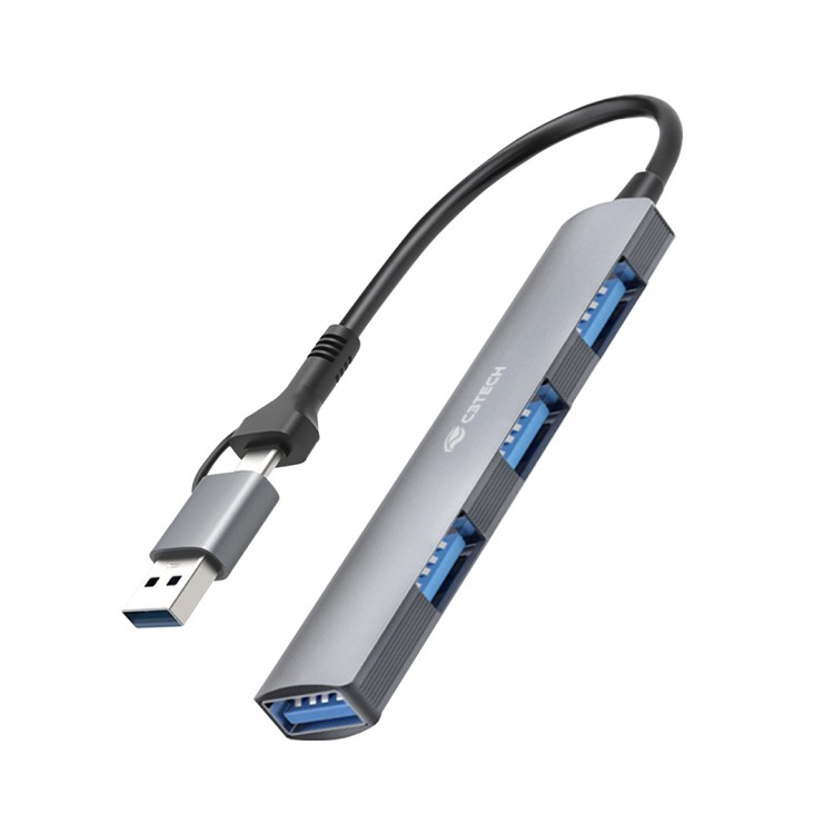 Hub USB-C 3.0 4 Portas HU-C500GY C3Tech