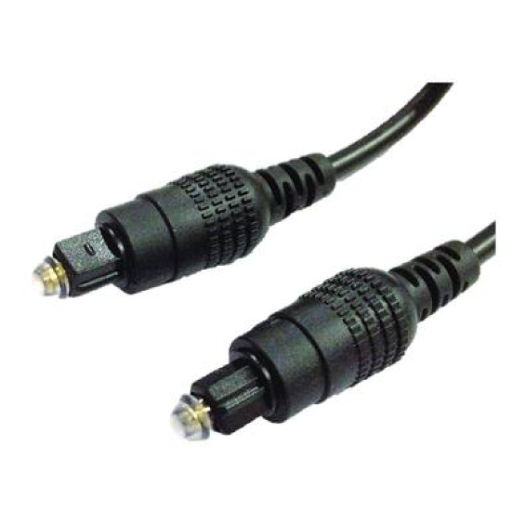 Cabo Fibra Otica Para Audio 2,2Mm Toslink/Toslink Preto 3M