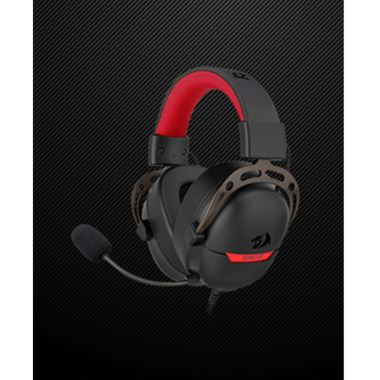 Headset Gamer Redragon Aurora Preto Usb 7.1 Surround - H376br 