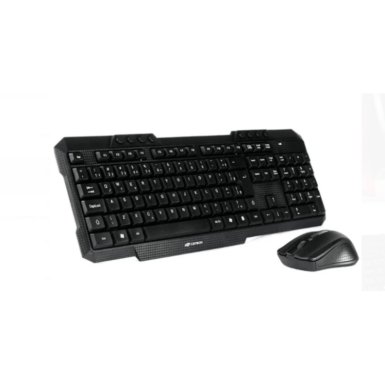 Kit Teclado + Mouse s/ Fio USB K-W10BK C3 Tech