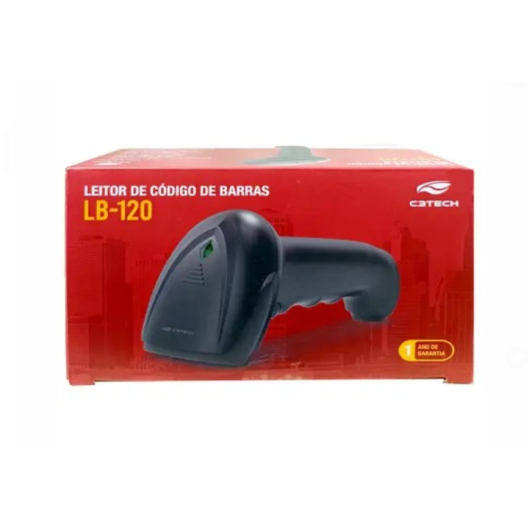 LEITOR COD 1D/2D USB LB-120BK C3TECH 