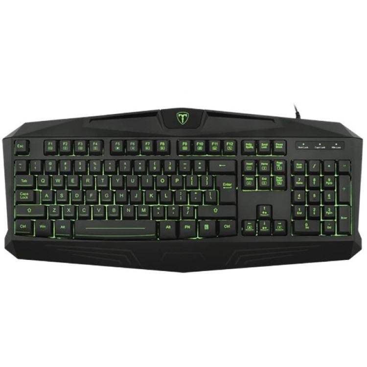 Teclado Membrana Gamer T-Dagger Minesweeping Single Color Preto ABNT2 - Preto