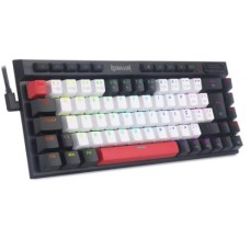 TECLADO MECANICO GAMER MAGIC-WAND MINI PRO RGB BRANCO, PRETO E VERMELHO SWITCH BROWN