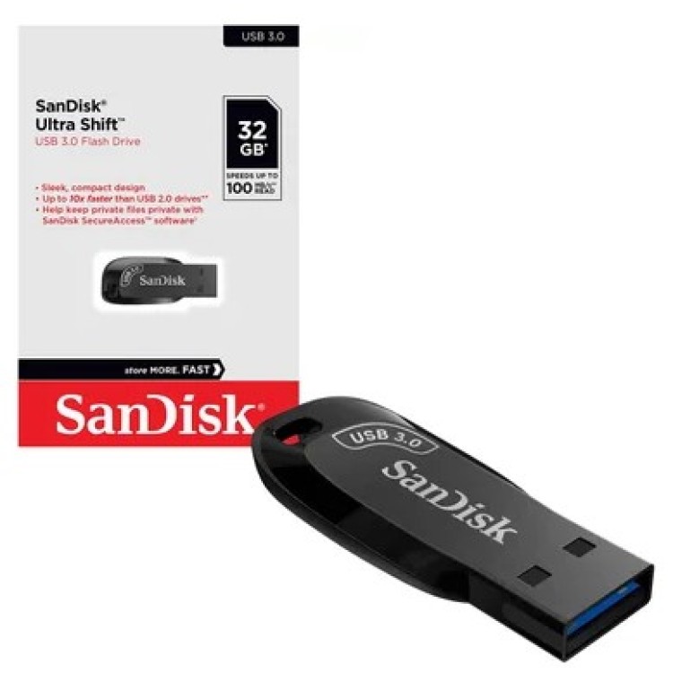 Pendrive Sandisk 32GB, Ultra Shift, USB 3.0 