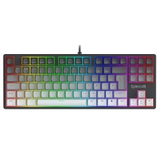 TECLADO GAMER REDRAGON DAKSA PRETO E CINZA RGB COM SWITCH MARRON K576GG-RGB
