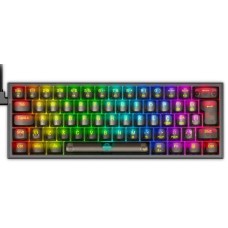 TECLADO MECANICO FIZZ RGB CLEAR BLACK RGB K617CTB-RGB