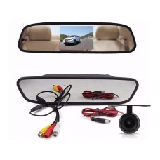 Kit Espelho Retrovisor C/ Tela E Câmera De Ré Estacionamento  FP IMPORT 