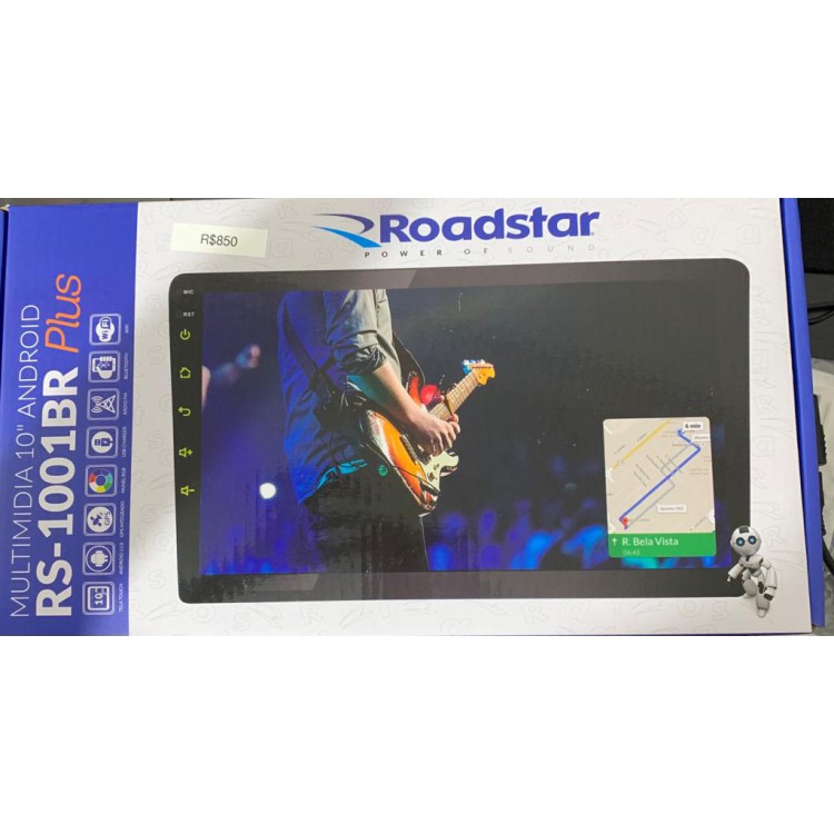 Multimidia Roadstar 10'' Rs-1001br Plus Android Espelhamento