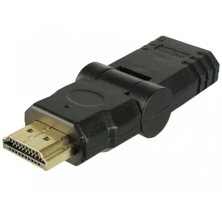 Adaptador HDMI Macho para Fêmea - L Dobrável