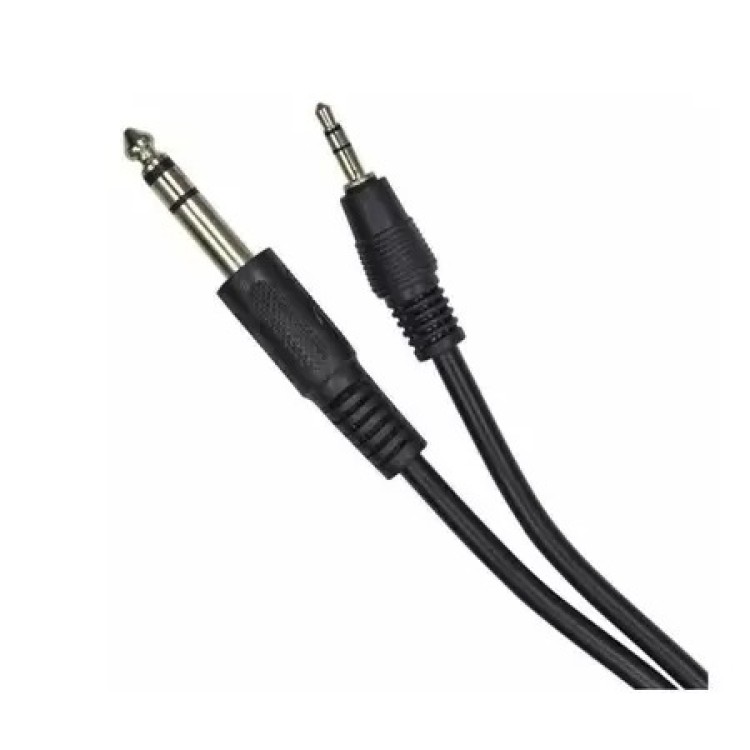 Cabo P2 P10 Estereo Profissional 1,8 Mts Adaptador Mesa Som