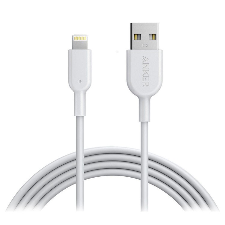 Cabo Anker Lightning/USB 6ft (1.8m) PowerLine II Branco