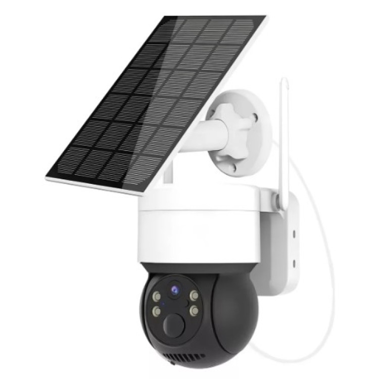 Câmera 1080p Q6 Solar Hd Wifi 360 Cor Branco