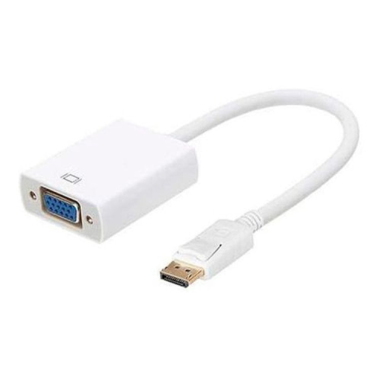 Cabo Adaptador Displayport Para Vga Branco Mtv-601 Tomate