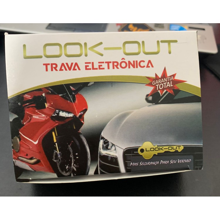 Trava Eletrônica Bloqueador de Partida Look Out Universal Para Carro e Moto 12V