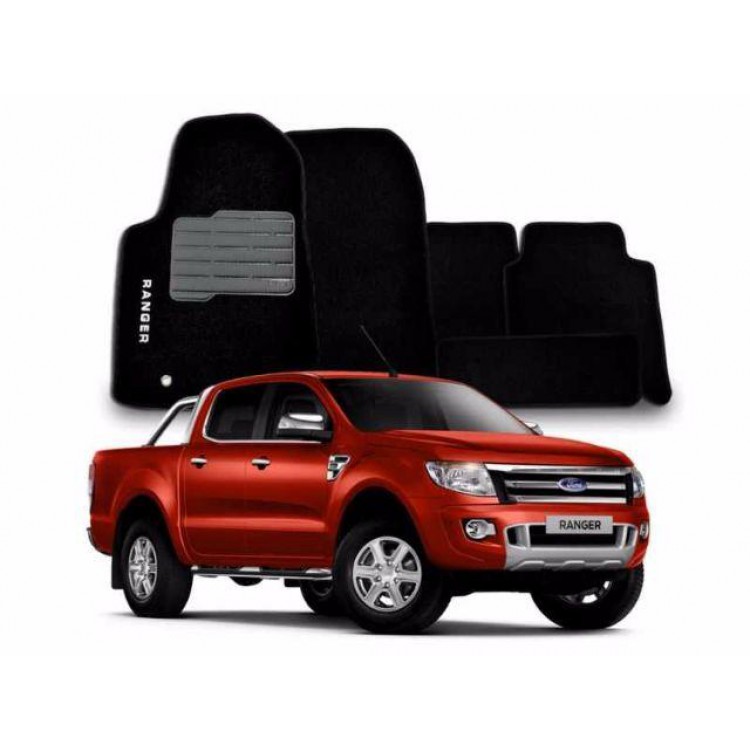 Jogo de Tapetes Ford Ranger Preto 13/...