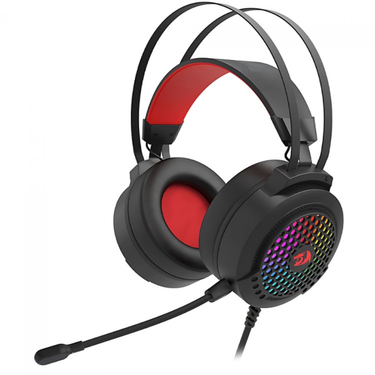 Headset Gamer Redragon Carmen RGB P2+usb 50 Mm Preto - H261