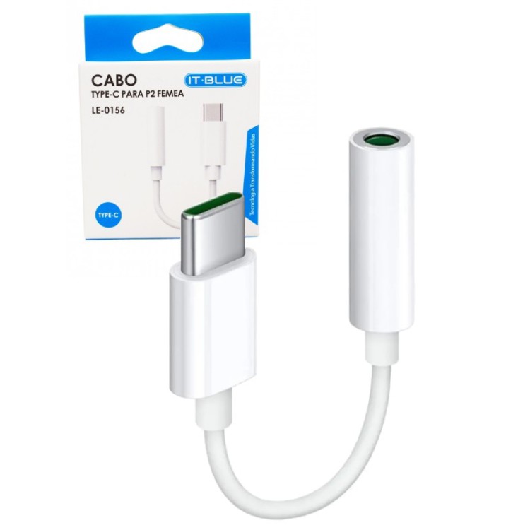 Cabo Adaptador Tipo C Para P2 It-blue Le-0156