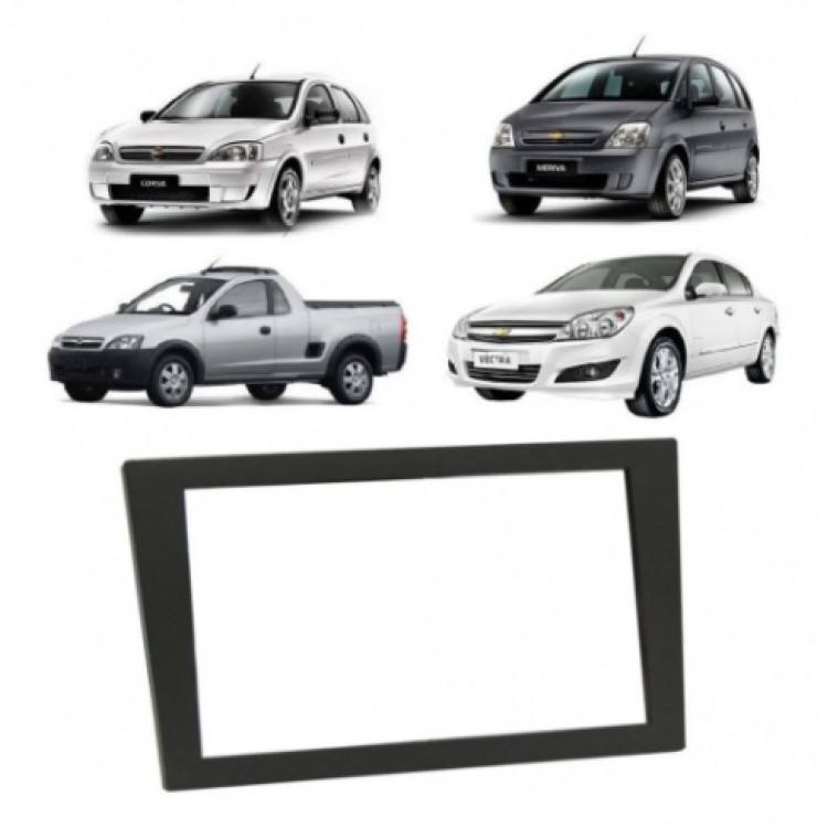 Moldura 2din Fiamon Corsa/Meriva/Vectra/Montana Grafite 0813