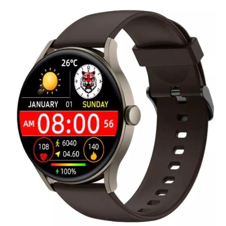 Relógio Imiki Tg1 Chamada Bt5.2 Tela 1.43 Função Fitness