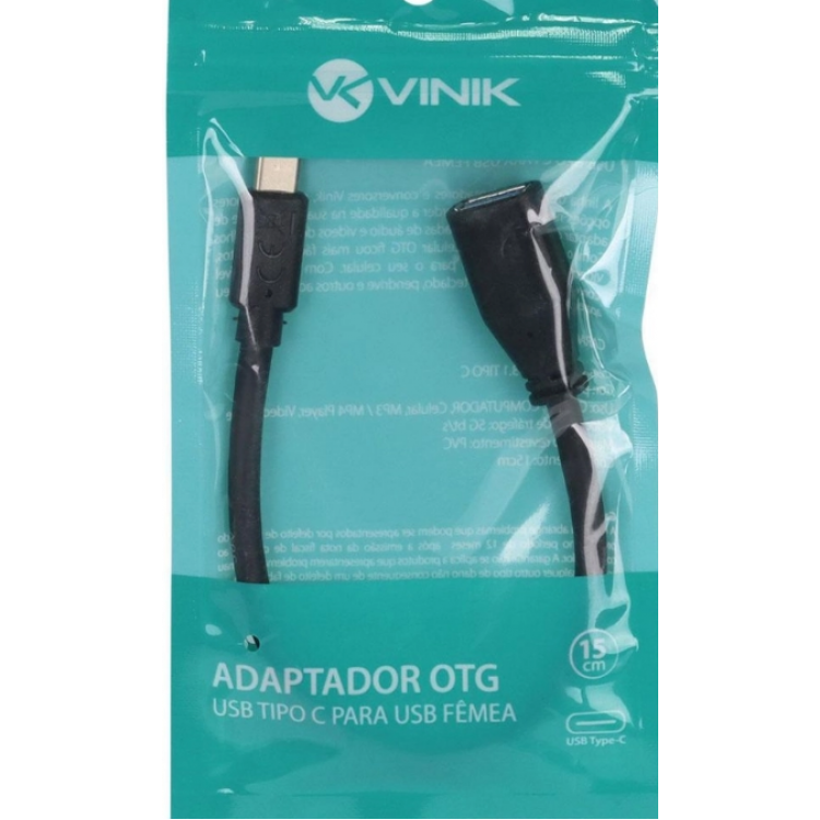 Adaptador Otg Usb Tipo C Para Usb Femea - Ausbotg